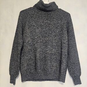 LOFT Women's Charcoal Turtleneck Sweater Xsmall